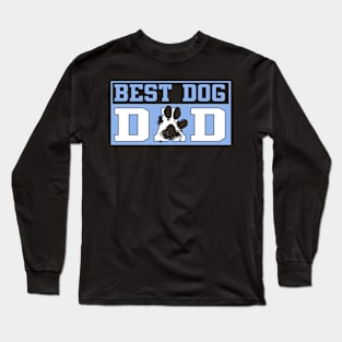 Best Dog Dad Paw Print Shirt Long Sleeve T-Shirt